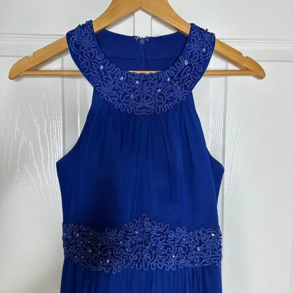 Women's One by Eight Royal Blue Halter Gown US Size 4 - Picture 5 of 15